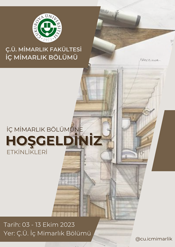 İç Mimarlık Bölümüne Hoşgeldiniz'23