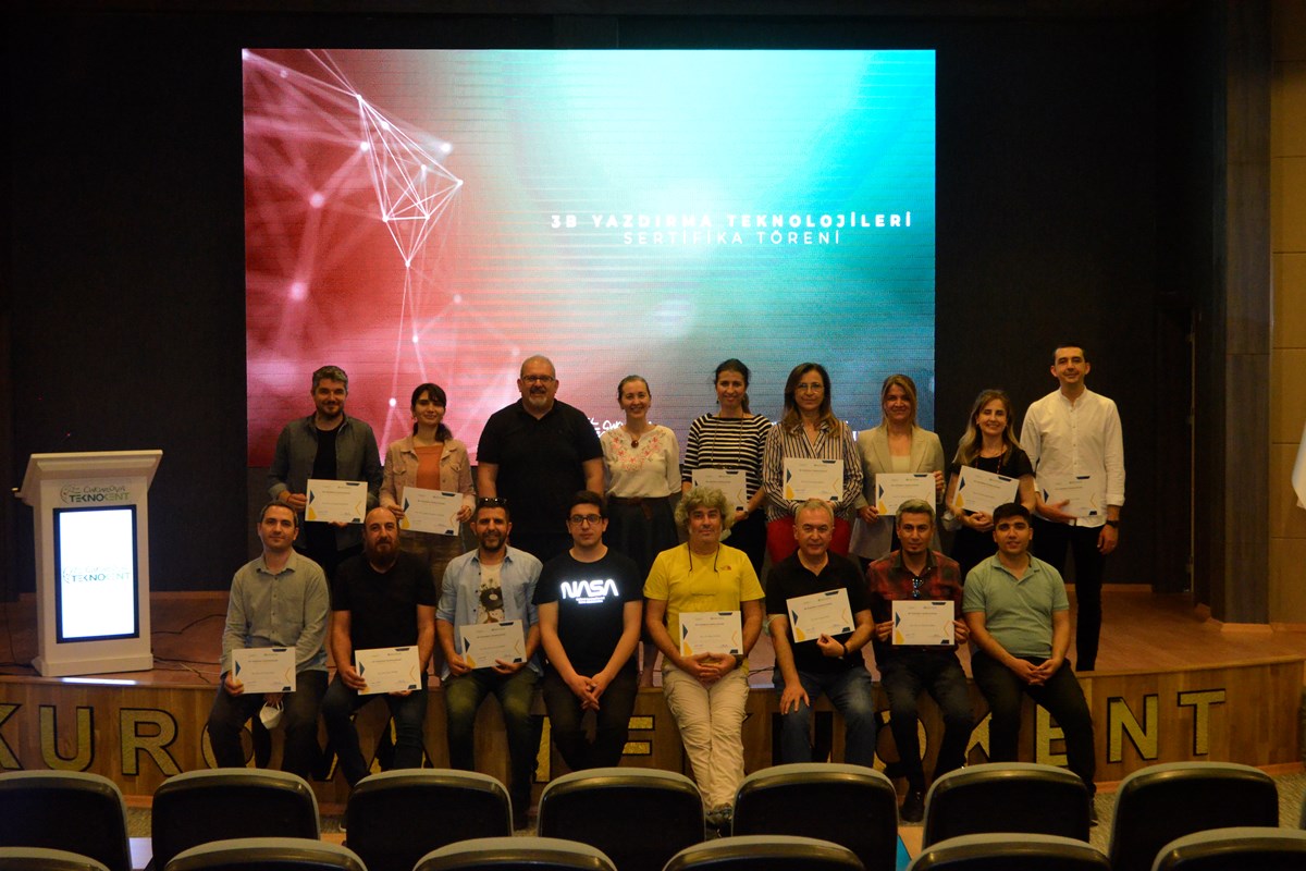 3B Yazdırma Teknolojileri Eğitimi Sertifika Töreni