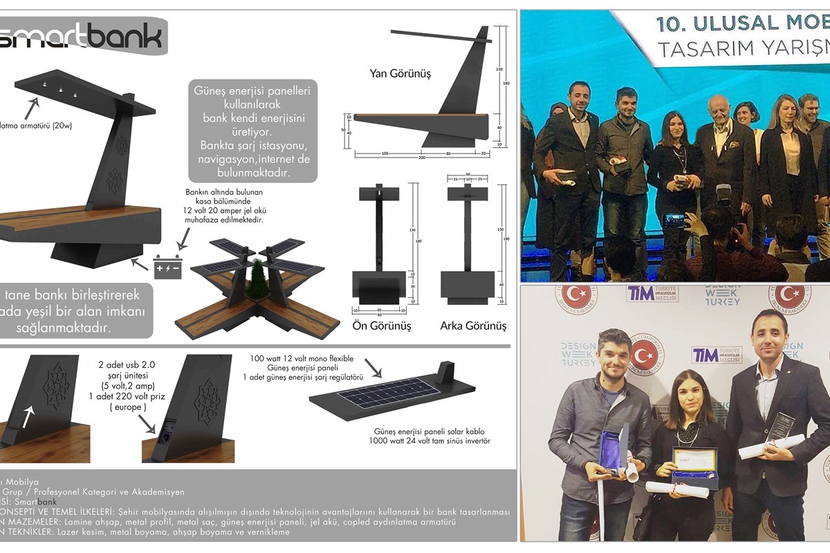 10. Ulusal Mobilya Tasarım Yarışması'nda Birincilik Ödülü Aldık